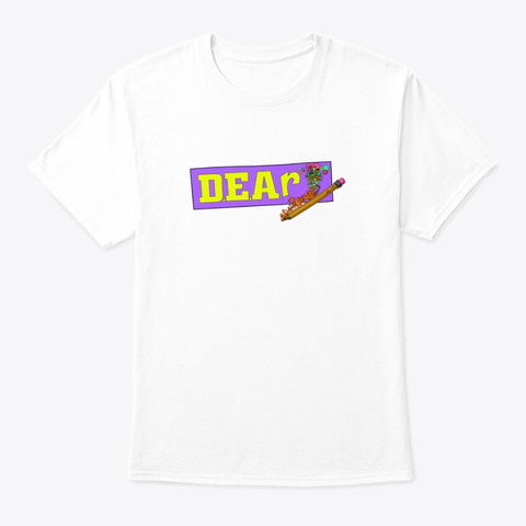 D.E.Art Logo  White T-Shirt Front