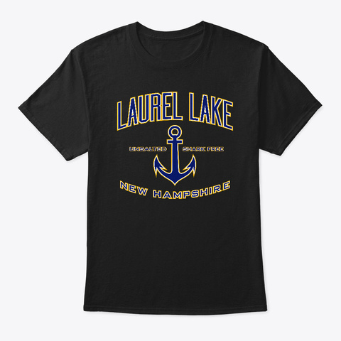 Laurel Lake Shirt For Women Men Black T-Shirt Front