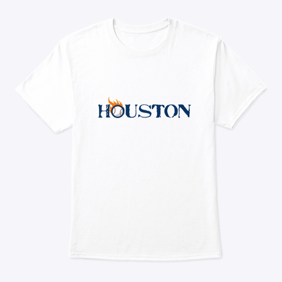 Houston Baseball On Fire Unisex Tshirt