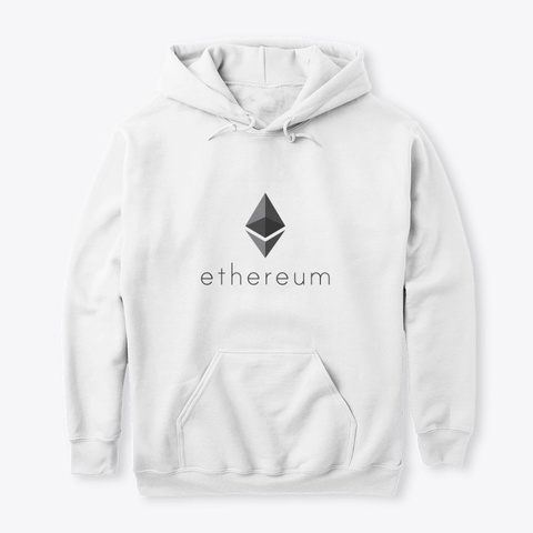 Ethereum : By Cryptoontour  Arctic White T-Shirt Front