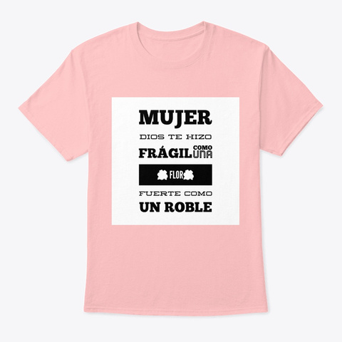 Camisetas/ Playeras Cristianas Mujeres Pale Pink Maglietta Front