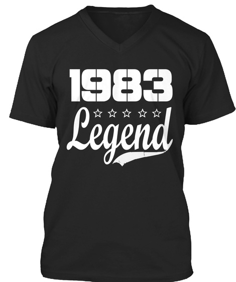 1983 Legend Black T-Shirt Front
