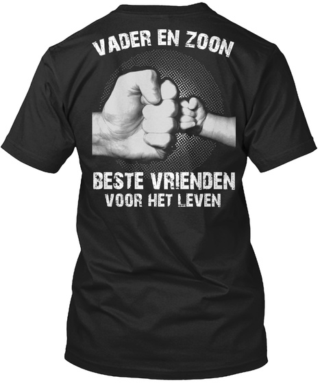 Vader En Zoon Black T-Shirt Back