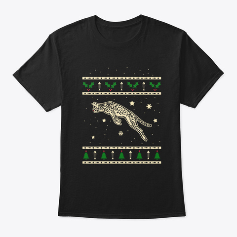 Christmas Savannah Gift Black T-Shirt Front