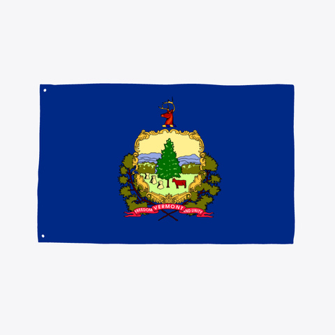 Flag Of Vermont Standard Camiseta Front