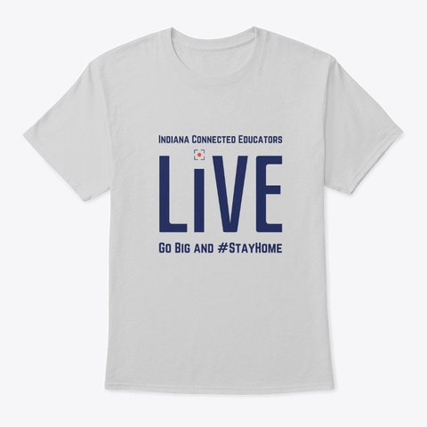 In Connected Ed Live Merch Light Steel T-Shirt Front
