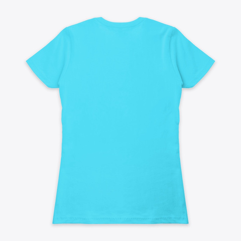 Fuck This Knit Logo Women's Tee Tahiti Blue  T-Shirt Back