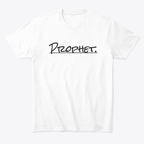 Prophet. Signature Tee &Amp; Hoodie White T-Shirt Front