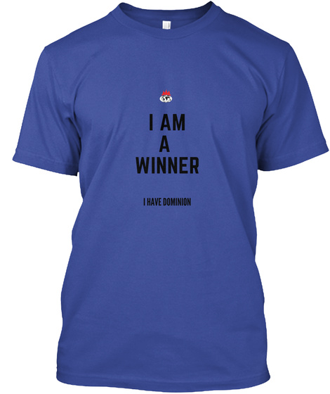 I Am A Winner Deep Royal T-Shirt Front