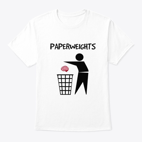 Paperweights 'lobotomy Land' Black White T-Shirt Front