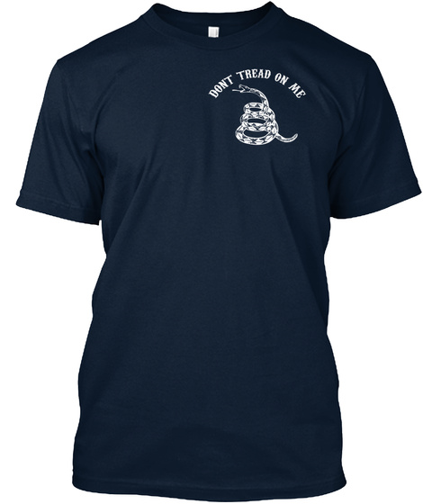 Don't Tread On Me New Navy T-Shirt Front