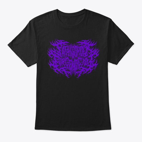 Purple Logo Black T-Shirt Front