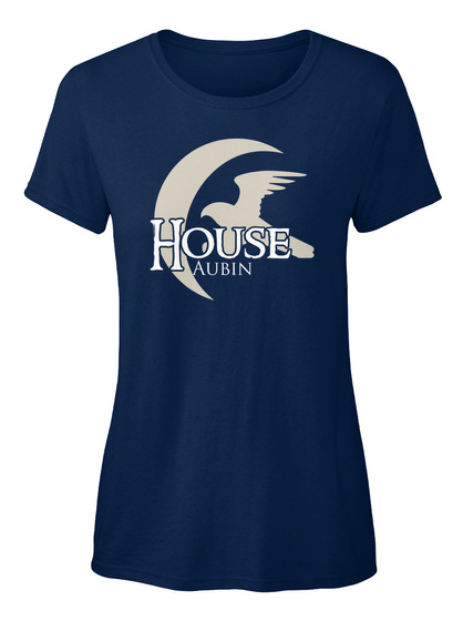 Aubin Family House   Eagle Navy T-Shirt Front