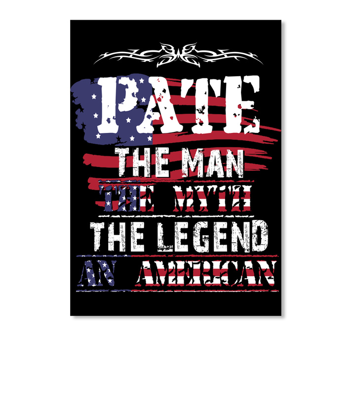 Portrait Details about   Pate-man-myth-legend-an American Sticker 