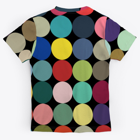 Multicolor Dots Abstract Art Standard Camiseta Back