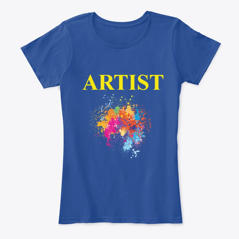 Artist Deep Royal  T-Shirt Front