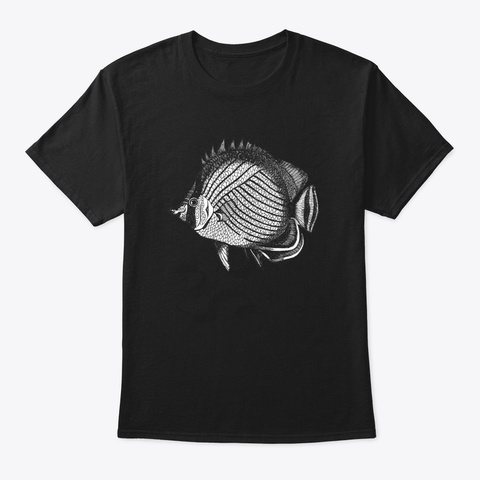 Yoga Fish (V.2) Yogamig Black T-Shirt Front