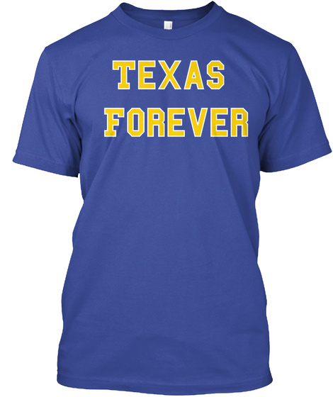 Texas Forever 33 Deep Royal T-Shirt Front
