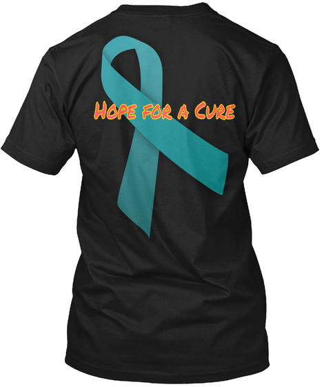 Hope For A Cure Black T-Shirt Back