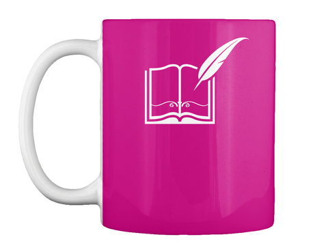 A Perfect Mug For Readers And Authors! Magenta T-Shirt Front