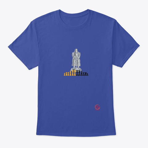 I Love To Play Chess The Knight Deep Royal T-Shirt Front