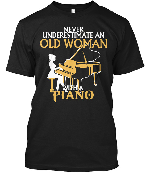 Piano Shirt Black T-Shirt Front
