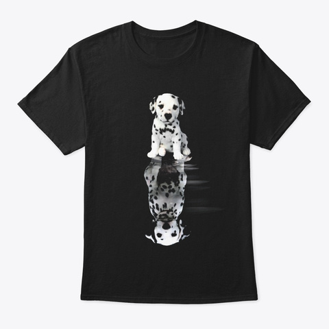 Dalmatian 2 Black Camiseta Front