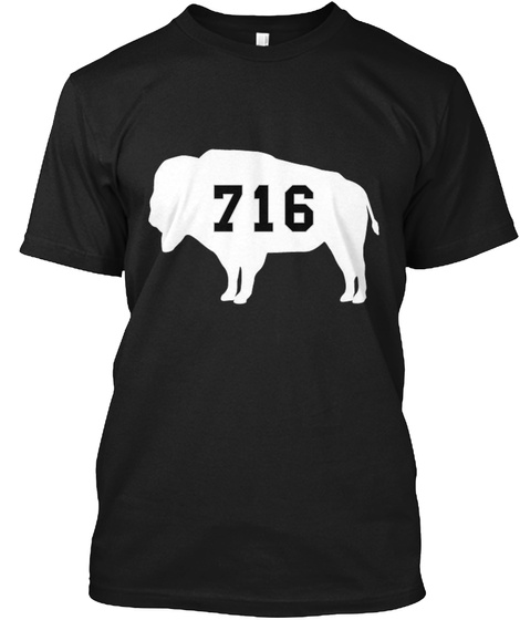 716 Black T-Shirt Front