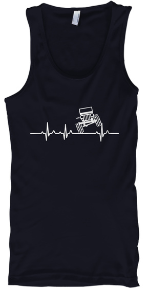 Zeepsy Heartbeat. Navy T-Shirt Front