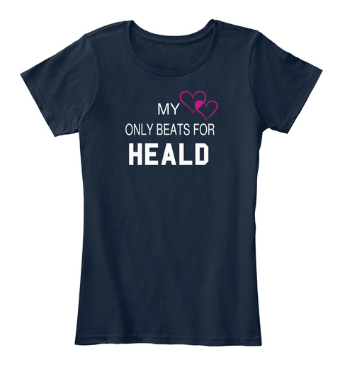 My Only Beats For Heald New Navy T-Shirt Front