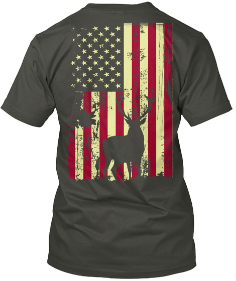Hunting American Shirt Smoke Gray T-Shirt Back