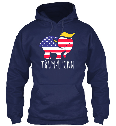 Trumplican Navy T-Shirt Front