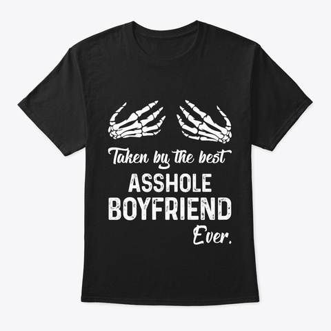 Funny T Shirts For Woman   Asshole Boyfr Black T-Shirt Front