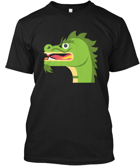 Dragon Tshirt Black T-Shirt Front