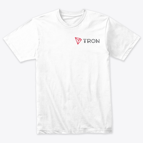 Tron Heather White T-Shirt Front