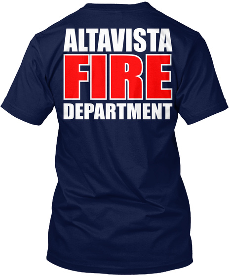 Altavista Fire Departure Navy T-Shirt Back