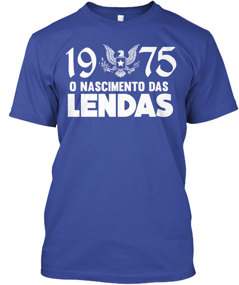Lendas 1975 Deep Royal T-Shirt Front
