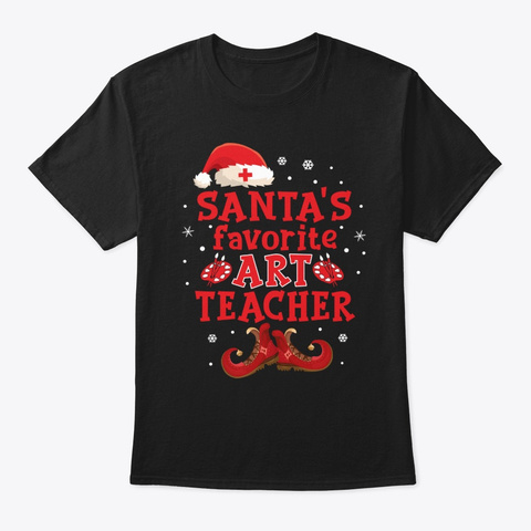 Favorite Art Teacher Black T-Shirt Front