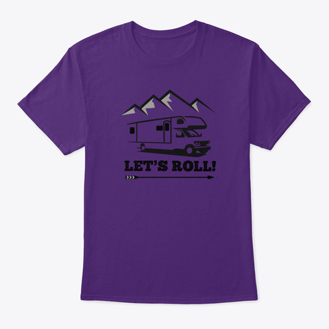 Lets Roll Purple Maglietta Front