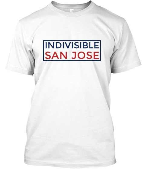 Indivisible San Jose White T-Shirt Front