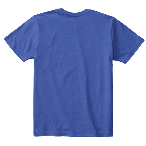 Alphabetee O Royal Blue T-Shirt Back