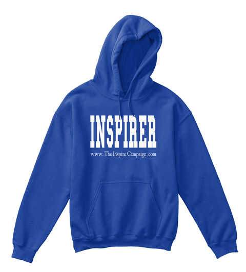 Inspirer Www. The Inspire Campaign .Com Royal T-Shirt Front