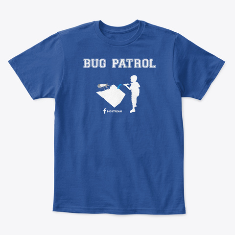 Bug Patrol By Biostream Deep Royal  T-Shirt Front