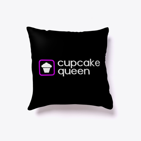 Purple Cupcake Queen White T-Shirt Front