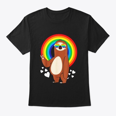 Sloth Lgbt Pride Rainbow Lesbian Gay Unisex Tshirt