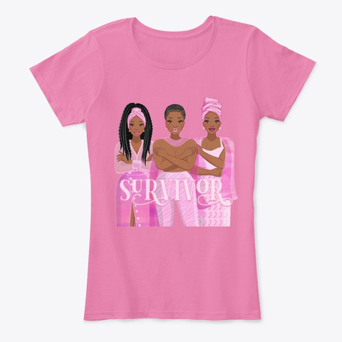 Breast Cancer Survivor Tee True Pink T-Shirt Front
