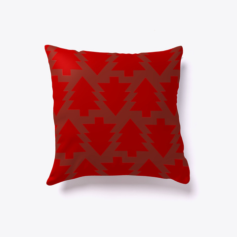 Decorative Pillow Dark Red Kaos Front