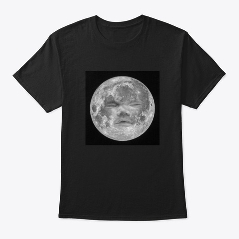 Baby Moon Black T-Shirt Front
