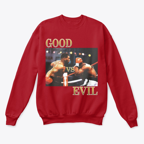 Good Vs Evil Deep Red  T-Shirt Front