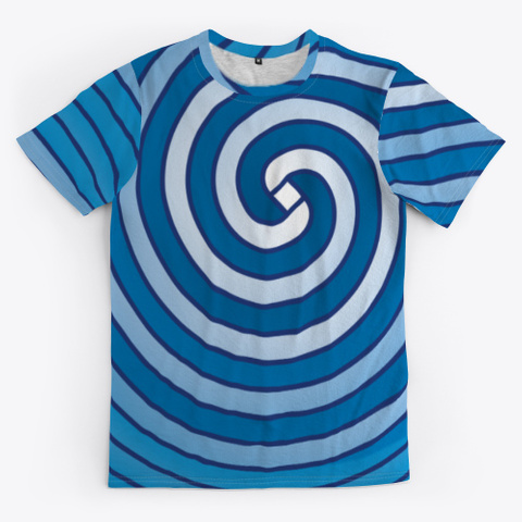 Archimedean Spiral Series   Light Blues Standard T-Shirt Front